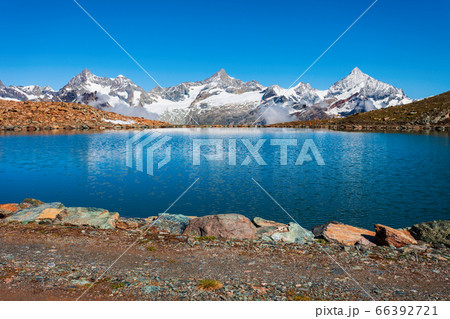 Riffelsee lake and Matterhorn, Switzerland Riffelsee lake and Matterhorn, Switzerland 66392721