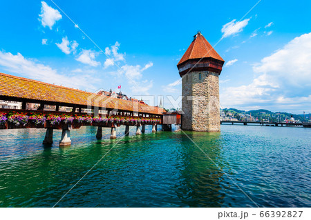 Kapellbrucke Bridge, Wasserturm Tower, Lucerne 66392827