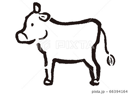 年賀2021 丑年のイラスト 素材 年賀2021 丑年のイラスト 素材 66394164