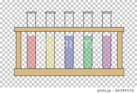 試験管　輪郭線あり 66394559
