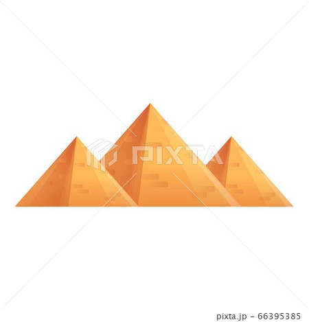 Egypt pyramid icon, cartoon style Egypt pyramid icon, cartoon style 66395385