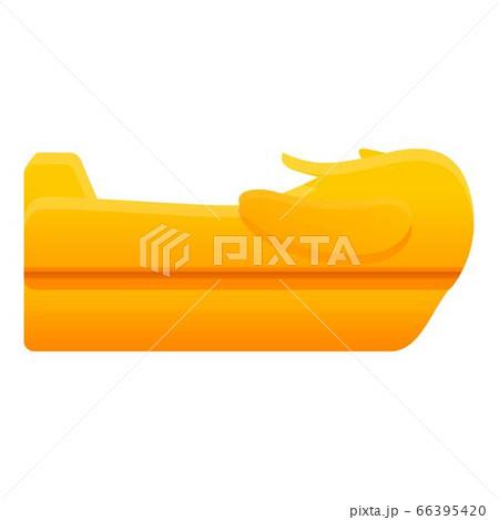 Pharaoh sarcophagus icon, cartoon style 66395420