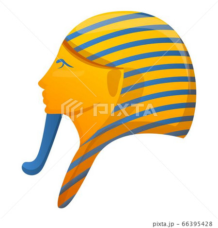 Pharaoh head icon, cartoon style 66395428