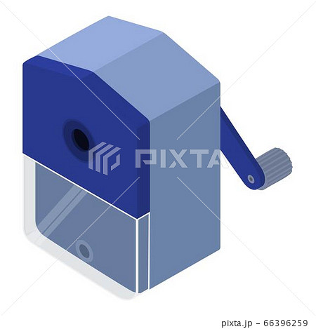 Hand sharpener icon, isometric style Hand sharpener icon, isometric style 66396259