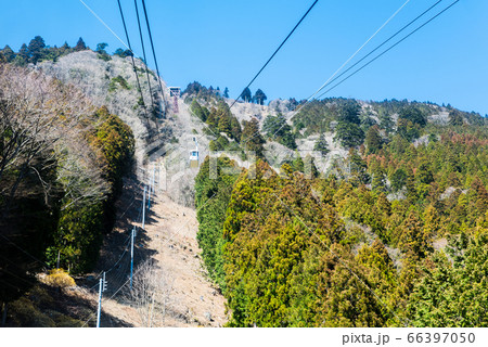 身延山ロープウェイからの眺め・山頂へ向かう(山梨県南巨摩郡身延町)2020年3月 身延山ロープウェイからの眺め・山頂へ向かう(山梨県南巨摩郡身延町)2020年3月 66397050
