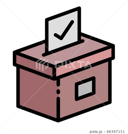 Ballot icon, outline style Ballot icon, outline style 66397151
