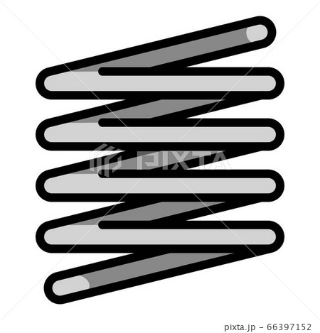 Motor coil spring icon, outline style Motor coil spring icon, outline style 66397152