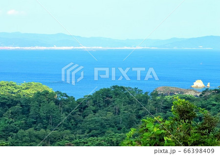 大高森から見る石巻湾の眺望（宮城県） 66398409