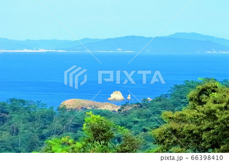 大高森から見る石巻湾の眺望（宮城県） 66398410