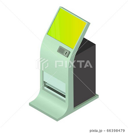 Computer kiosk icon, isometric style Computer kiosk icon, isometric style 66398479