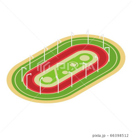 Running arena icon, isometric style 66398512