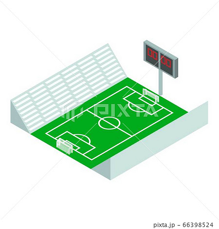 Soccer stadium icon, isometric style Soccer stadium icon, isometric style 66398524