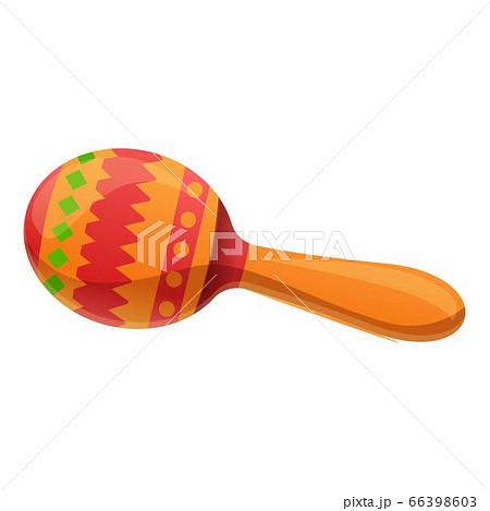 Traditional Maracas Icon Cartoon Styleのイラスト素材