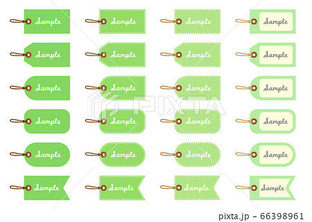 タグ 素材 セットのイラスト素材