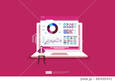 Monitoring And Analysis Report Statistics のイラスト素材