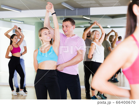 people having dancing class people having dancing class 66400670