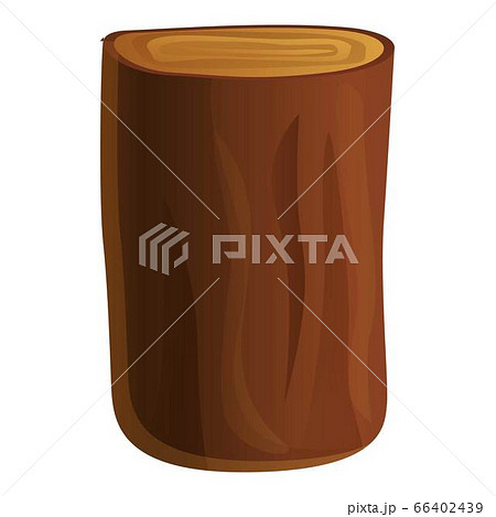 Cutted tree icon, cartoon style 66402439