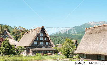 初夏の白川郷（朝） 66403603
