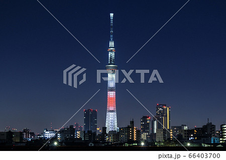 東京スカイツリー 大晦日の年越し特別ライトアップ 東京スカイツリー 大晦日の年越し特別ライトアップ 66403700