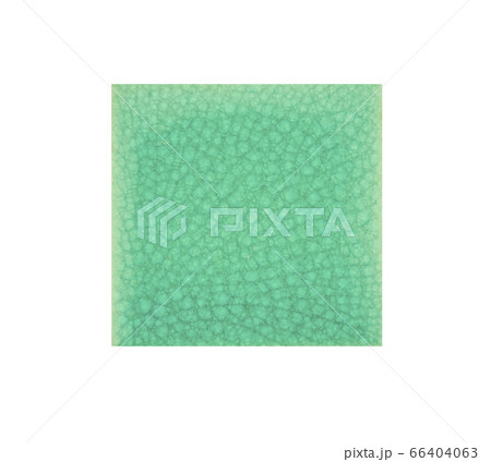 Green glass mosaic, blue tiles background 66404063