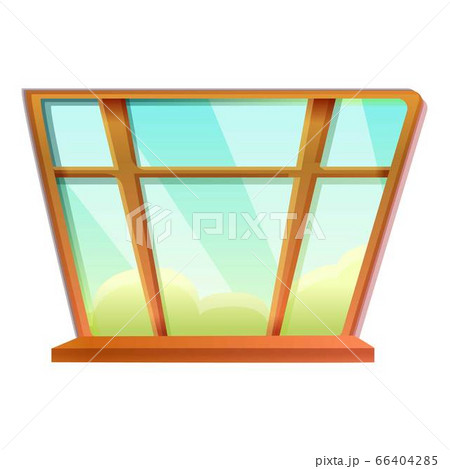 Large window icon, cartoon style Large window icon, cartoon style 66404285