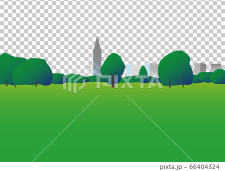 公園樹木和草廣場的插圖 公園樹木和草廣場的插圖 66404324