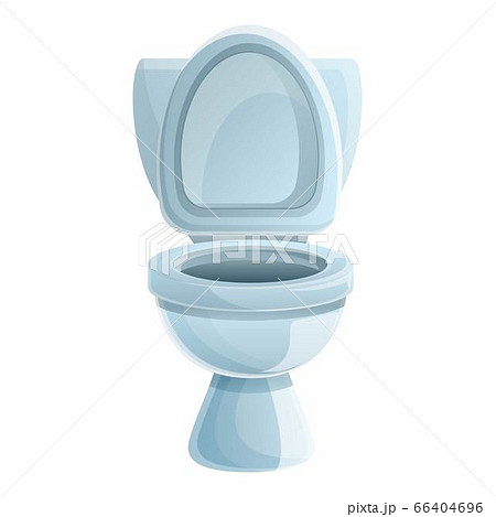 Washroom toilet icon, cartoon style 66404696