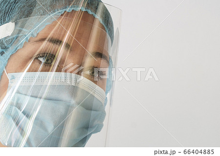 Nurse in mask and face shield Nurse in mask and face shield 66404885