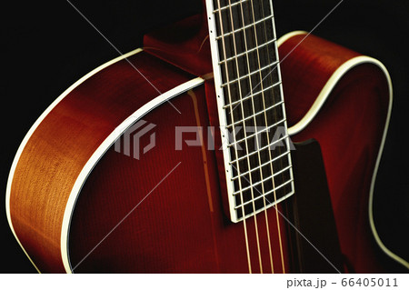 Close up of classical guitar 66405011