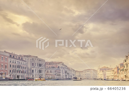 Italy, Venice, Storm clouds above Grand Canal Italy, Venice, Storm clouds above Grand Canal 66405236