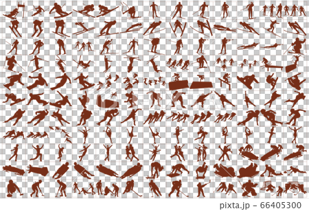 ウィンタースポーツシルエット銅枠 66405300