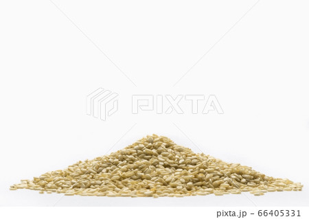 Heap of grain on white background Heap of grain on white background 66405331