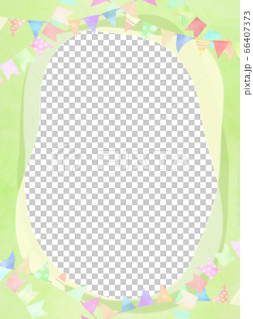 かわいいフレーム素材 66407373