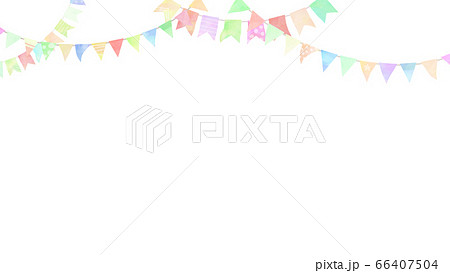 ガーランドの背景のイラスト素材