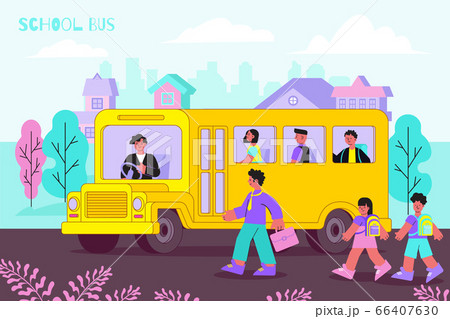 School Bus Flat 66407630