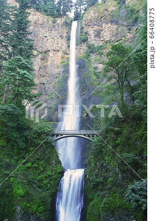 マルトノマ滝アメリカオレゴン州 Multnomah Waterfall in Oregon, USA マルトノマ滝アメリカオレゴン州 Multnomah Waterfall in Oregon, USA 66408775