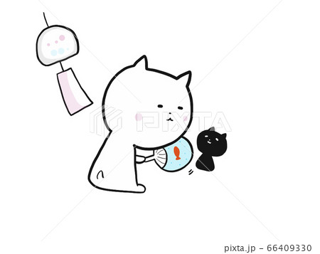 風鈴とネコ 風鈴とネコ 66409330