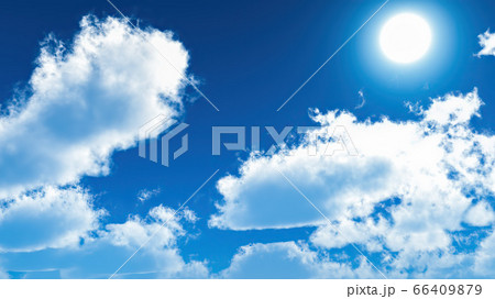 White clouds in blue sky 3d rendering White clouds in blue sky 3d rendering 66409879