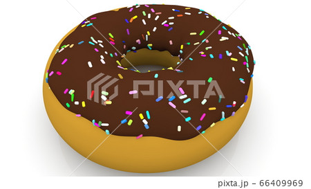 Colorful delicious Doughnut with sprinkles Colorful delicious Doughnut with sprinkles 66409969