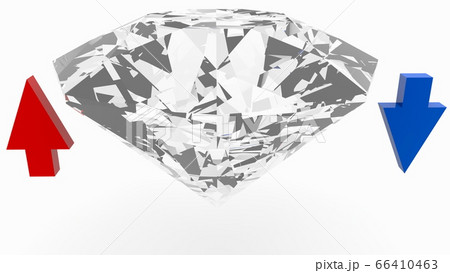 Concept of Diamond with two arrows Concept of Diamond with two arrows 66410463