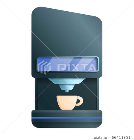 French coffee machine icon, cartoon style French coffee machine icon, cartoon style 66411351