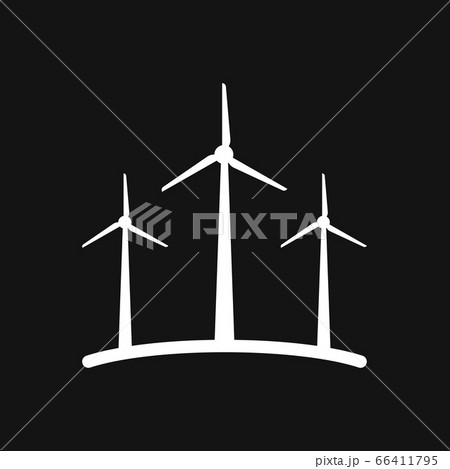 Windmill vector icon, wind turbine symbol isolated Windmill vector icon, wind turbine symbol isolated 66411795