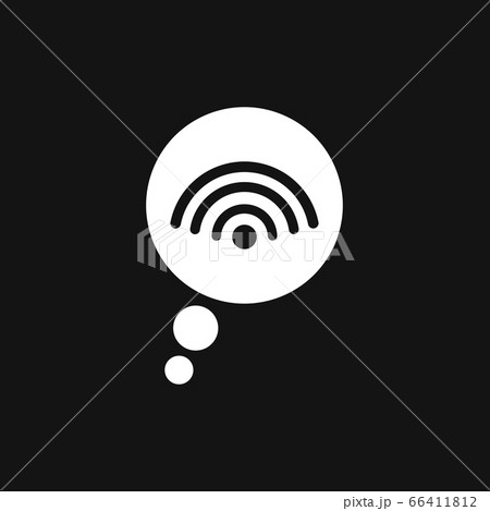 Wifi vector icon. Computer and network connections Wifi vector icon. Computer and network connections 66411812