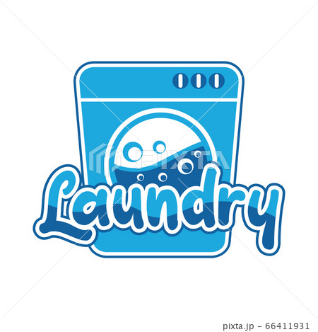 laundry logo for your business isolated on white background laundry logo for your business isolated on white background 66411931