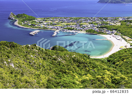 立石山から見た糸島の美しい風景　福岡県糸島市 66412835