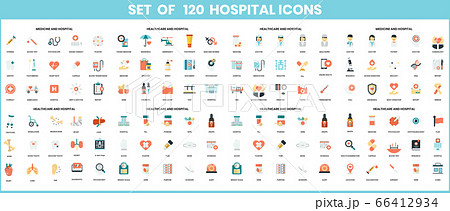 Hospital icons set for business 66412934