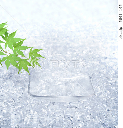 商品背景　氷とガラスの器 66414146