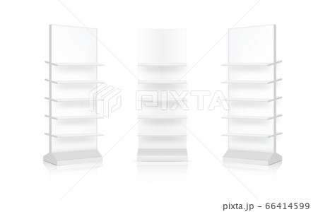 Mock up Realistic Banner Shelf Kiosk Display 3D Mock up Realistic Banner Shelf Kiosk Display 3D 66414599