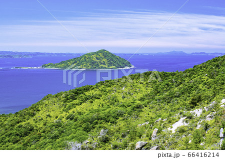 立石山登山道から見た糸島の美しい風景 福岡県糸島市 立石山登山道から見た糸島の美しい風景 福岡県糸島市 66416214