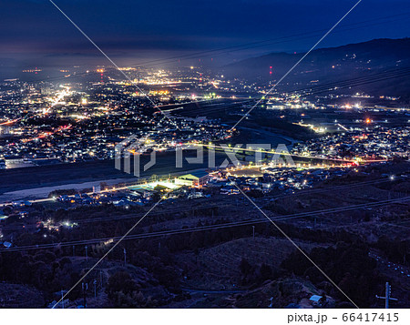 高野山町石道展望台からの夜景 高野山町石道展望台からの夜景 66417415